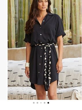 Karen Kane Braided Belt Shirtdress
